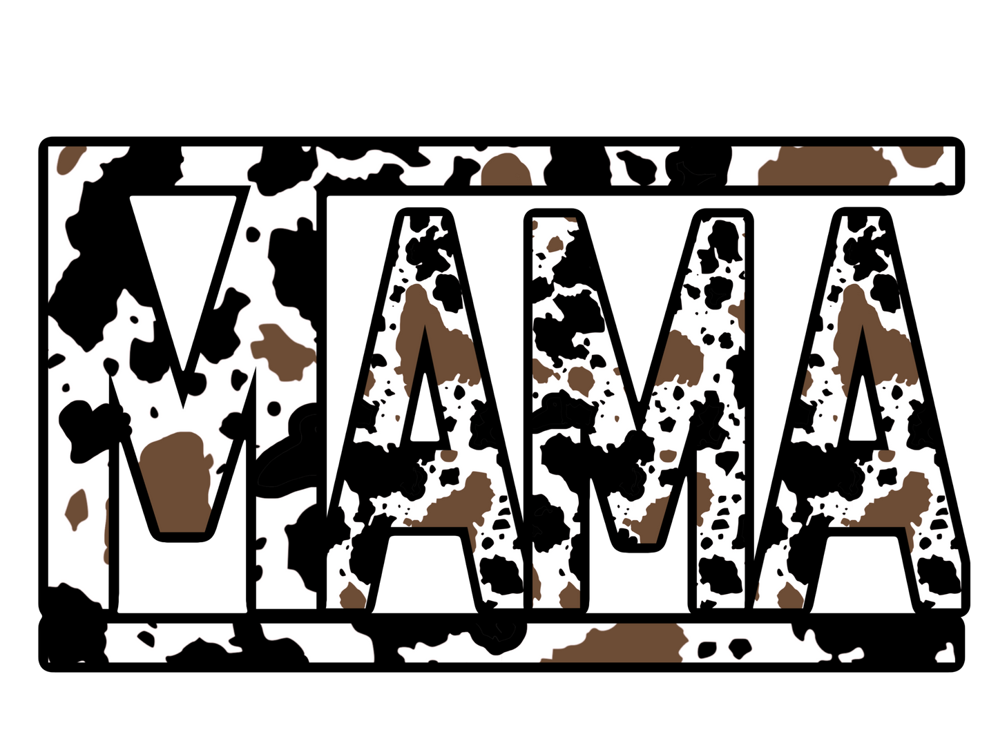 Mama - Cow Print - Vans Style