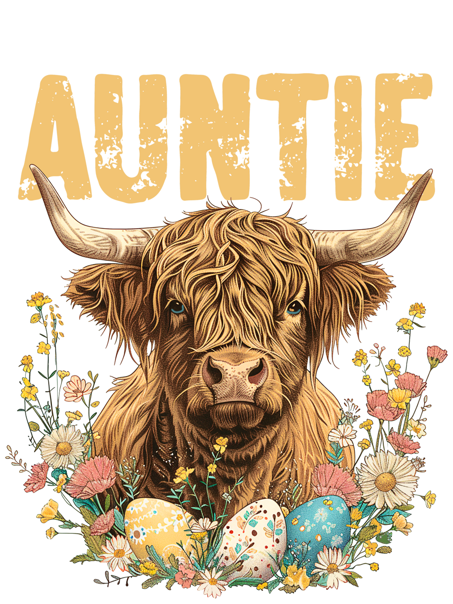 Cow - Easter - Auntie, Bonus Mama, Gigi, Lolli, Mama, Mimi, Nana, Yaya