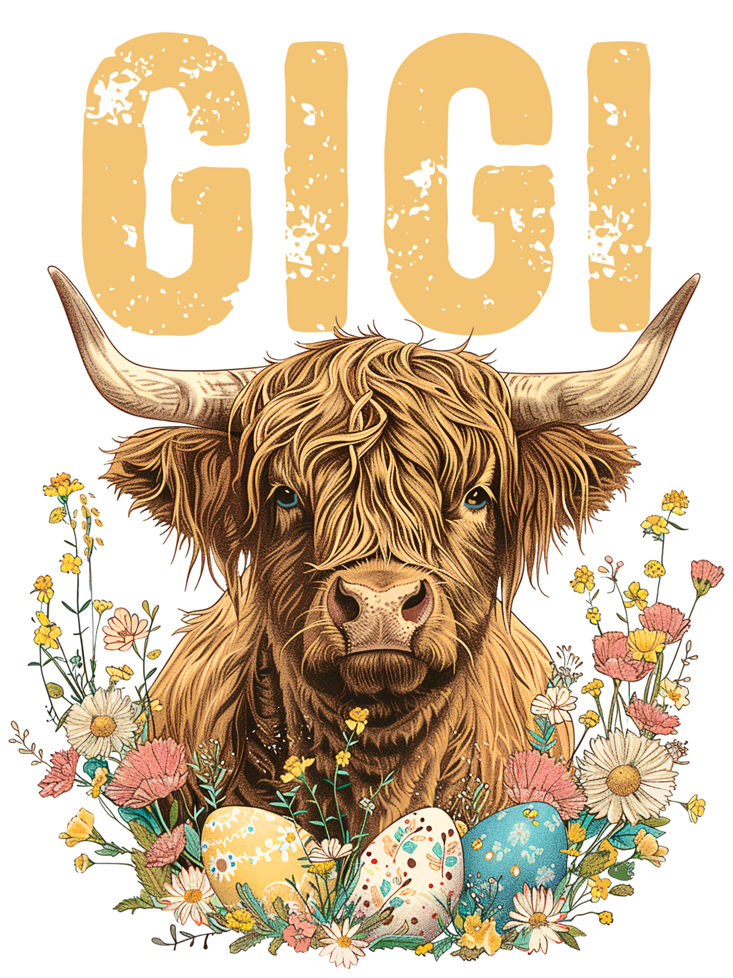 Cow - Easter - Auntie, Bonus Mama, Gigi, Lolli, Mama, Mimi, Nana, Yaya