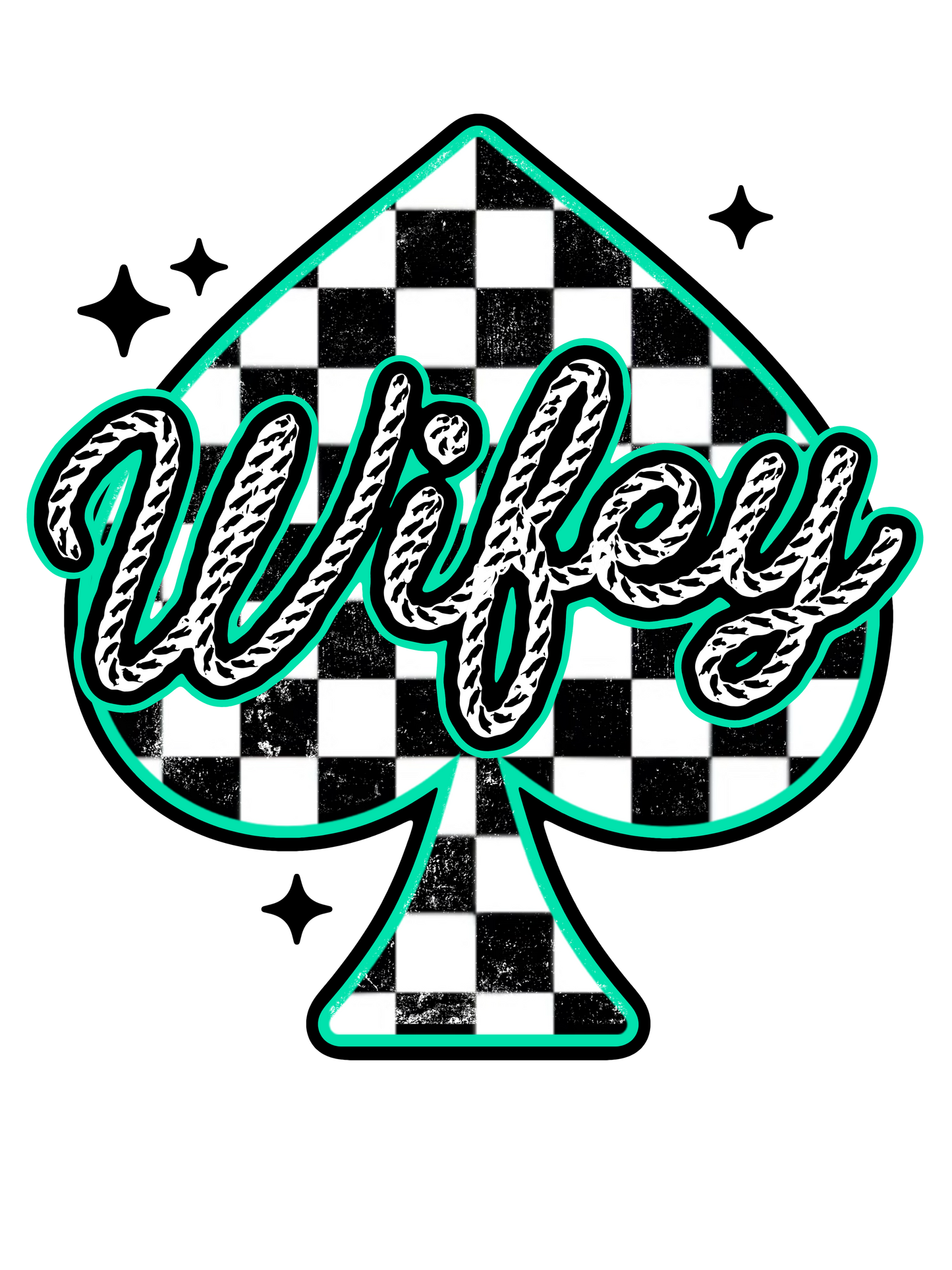 Checkered Spade - Abuela, Auntie, Bonus Mama, Gigi, Grandma, Honey, KK, Lolli, Mama, Mamaw, Mimi, Mini, Nana, Wifey, Yaya