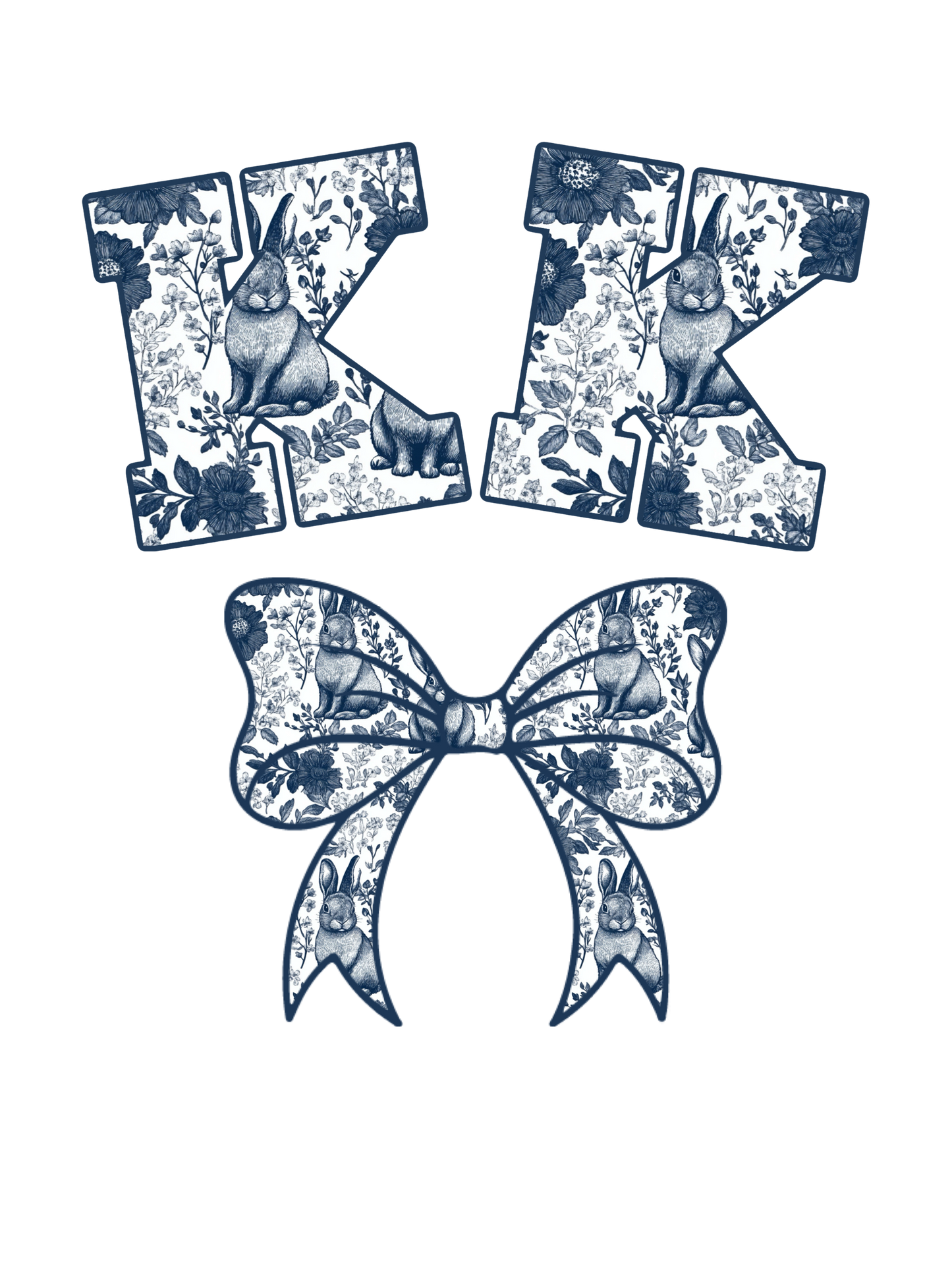 Blue Floral - Easter - Abuela, Auntie, Bonus Mama, Gammy, Grammie, Gramsie, Honey, KK, Lala, Mama, Mamaw, Mimi, Mini, Nana, Wifey, Yaya