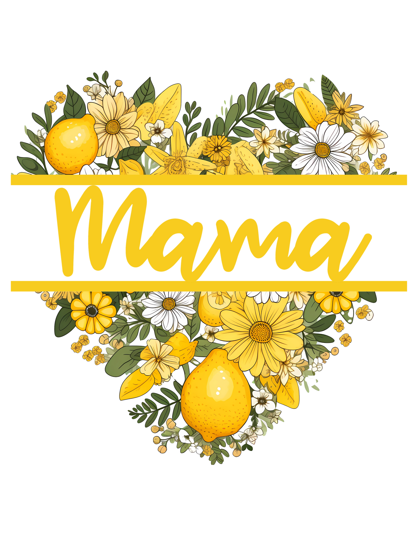 Lemons Heart Boquet - Abuella, Bonus Mama, Gigi, Grammie, Grandma, Mama, Mamaw, Mimi, Nana, Sister, Yaya