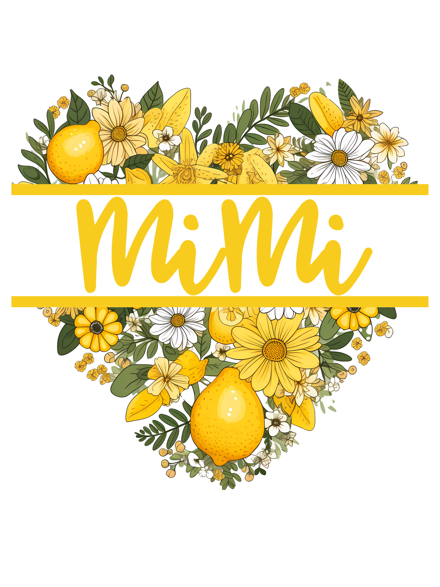 Lemons Heart Boquet - Abuella, Bonus Mama, Gigi, Grammie, Grandma, Mama, Mamaw, Mimi, Nana, Sister, Yaya