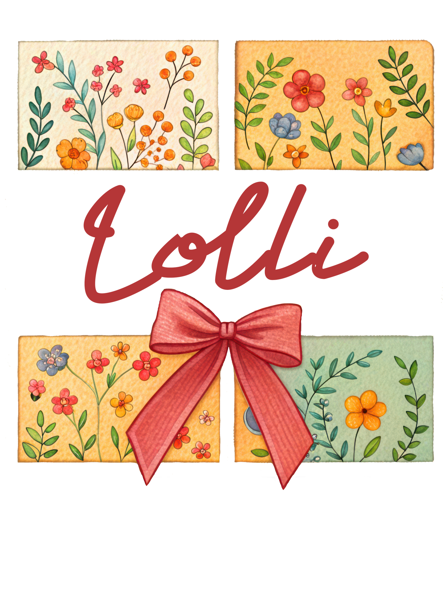 Floral - Auntie, Bonus Mama, Gigi, Grammie, Grammy, Grandma, KK, Lolli, Mama, Mamaw, Mimi, Mini, Nana, Sister, Wifey, Yaya