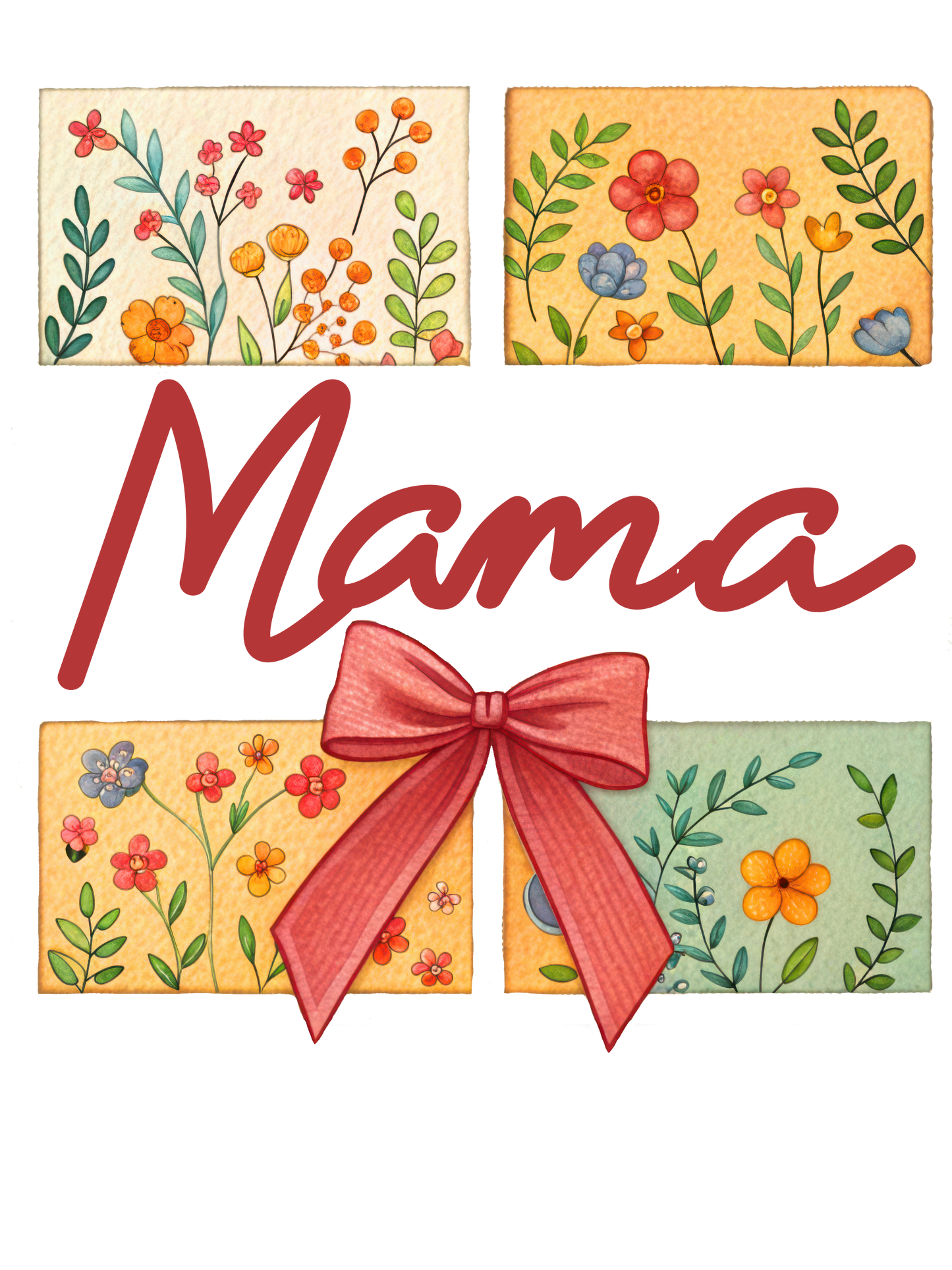 Floral - Auntie, Bonus Mama, Gigi, Grammie, Grammy, Grandma, KK, Lolli, Mama, Mamaw, Mimi, Mini, Nana, Sister, Wifey, Yaya