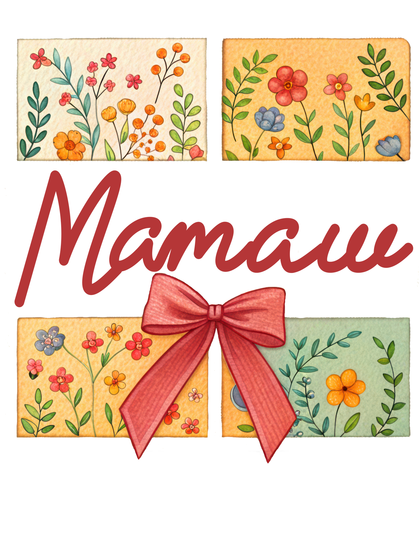 Floral - Auntie, Bonus Mama, Gigi, Grammie, Grammy, Grandma, KK, Lolli, Mama, Mamaw, Mimi, Mini, Nana, Sister, Wifey, Yaya