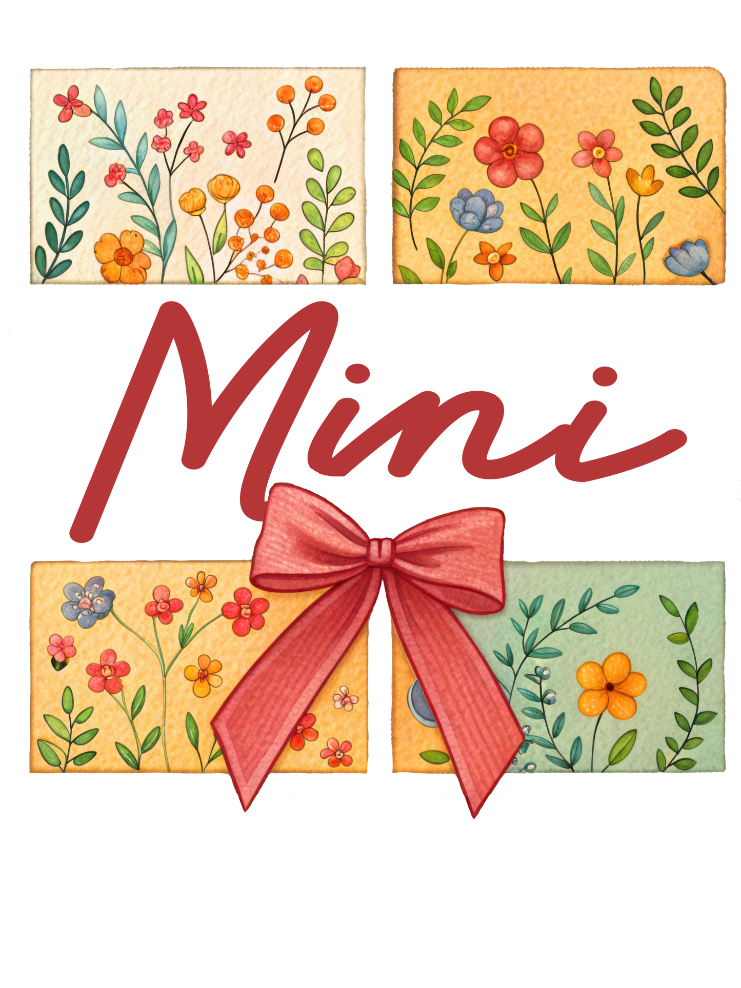 Floral - Auntie, Bonus Mama, Gigi, Grammie, Grammy, Grandma, KK, Lolli, Mama, Mamaw, Mimi, Mini, Nana, Sister, Wifey, Yaya