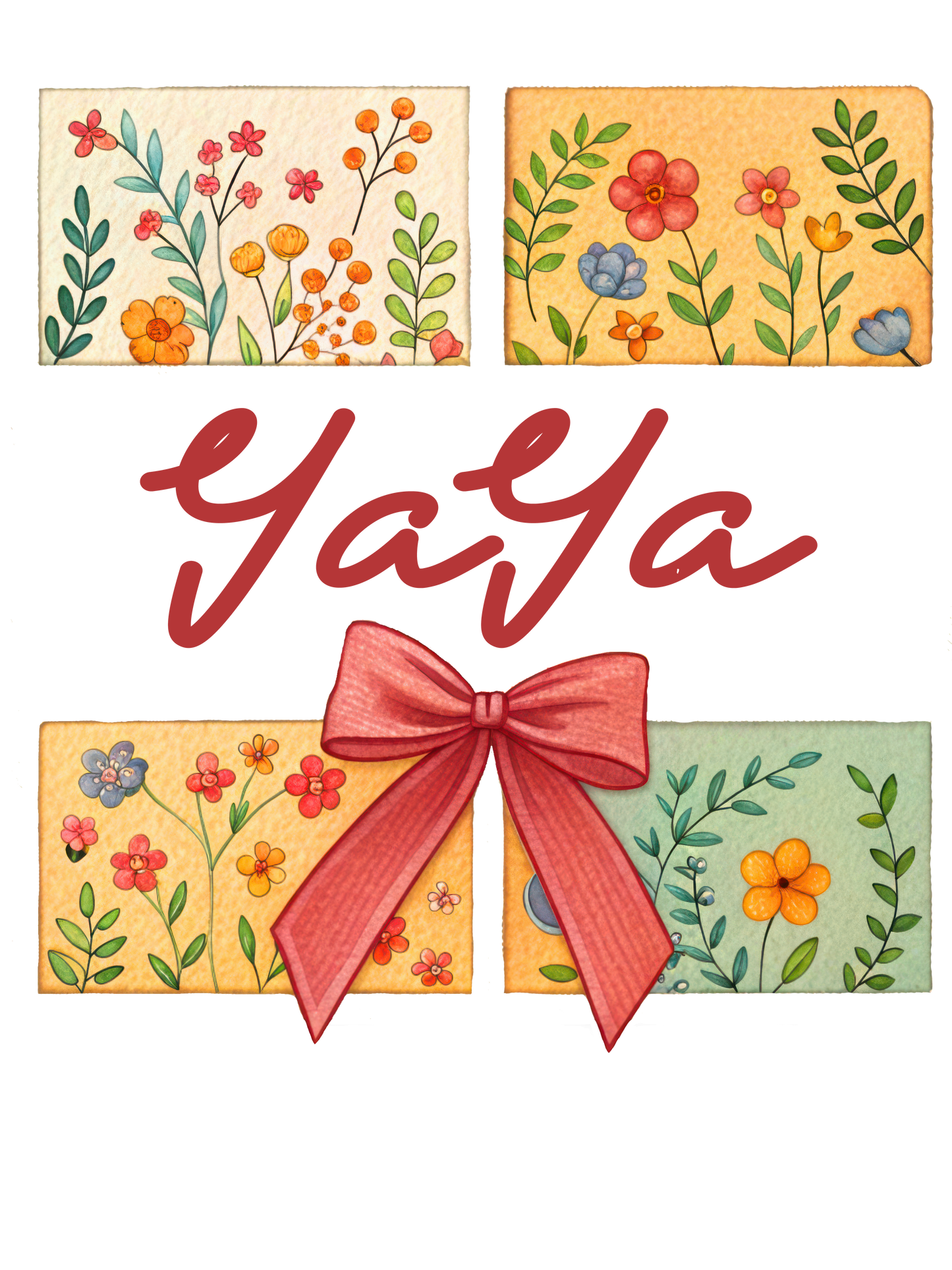 Floral - Auntie, Bonus Mama, Gigi, Grammie, Grammy, Grandma, KK, Lolli, Mama, Mamaw, Mimi, Mini, Nana, Sister, Wifey, Yaya