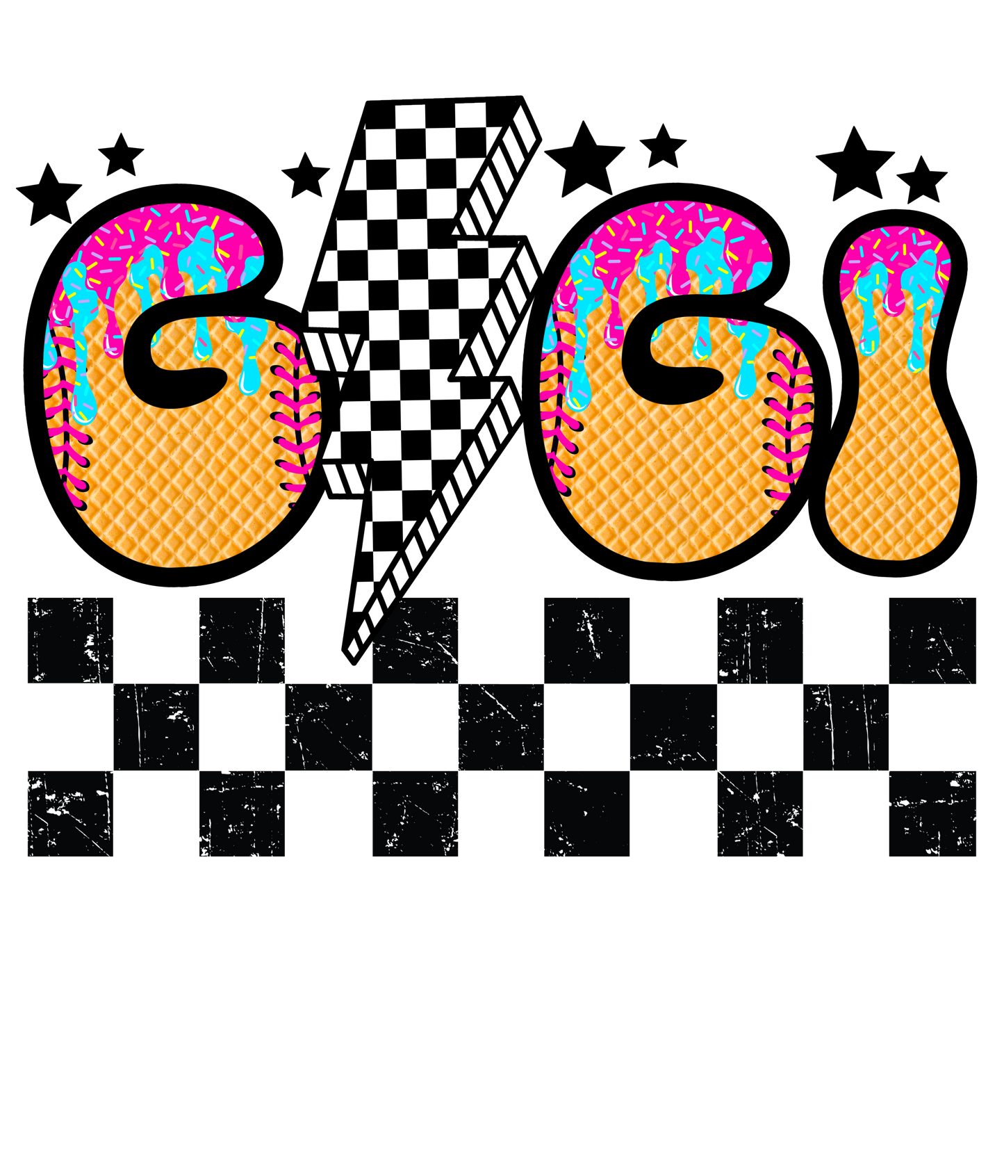 Softball Drip - Aunt, Bonus Mama, Mimi, Gigi, Mama, Mamaw, Mimi, Nana, Sis