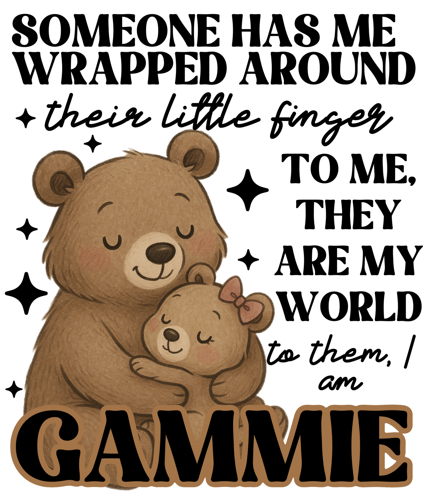 Someone Has Me Wrapped Around Their Little Finger - Gammie, Nana, Mimi, Yaya plus many more