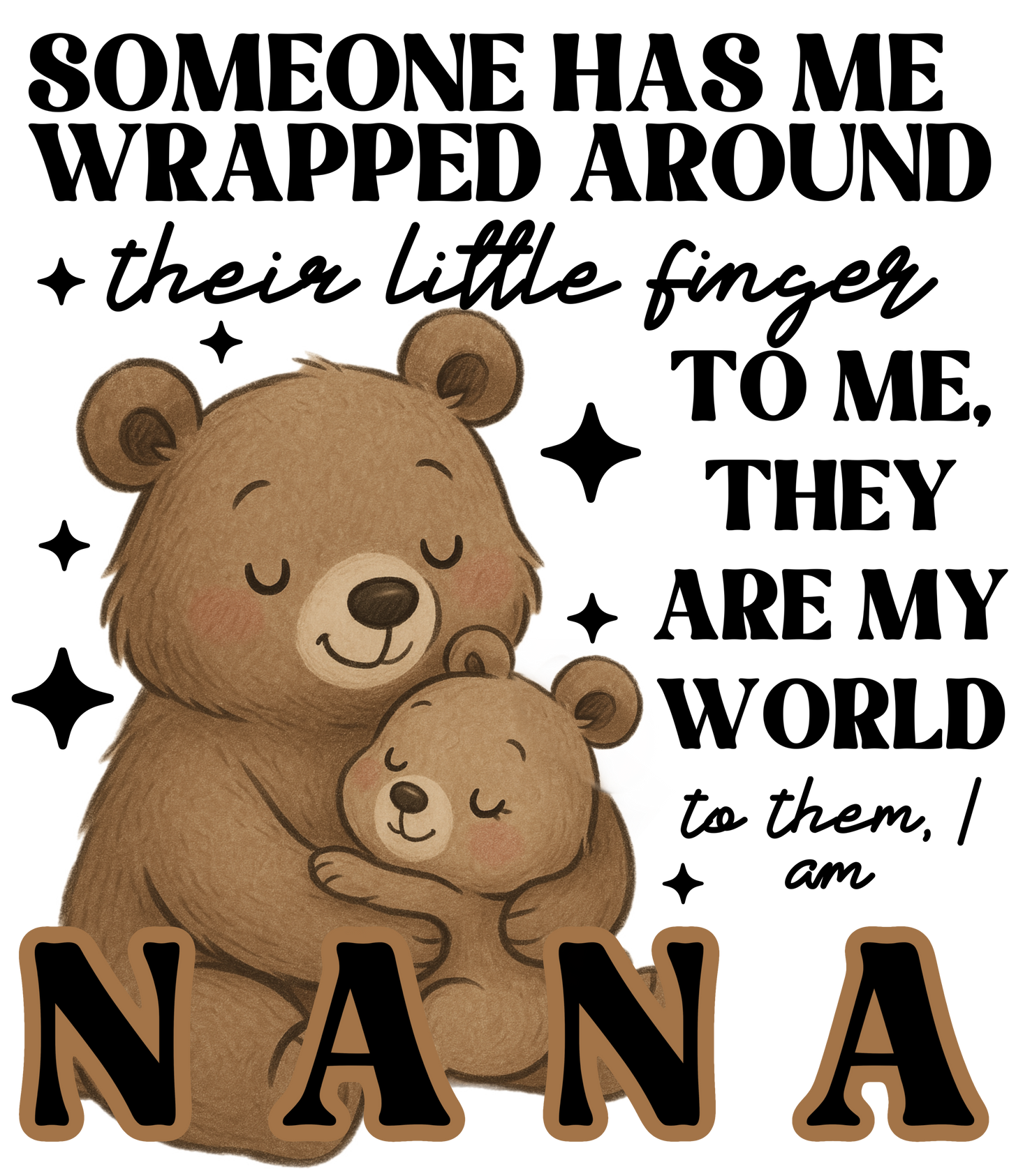 Someone Has Me Wrapped Around Their Little Finger - Gammie, Nana, Mimi, Yaya plus many more