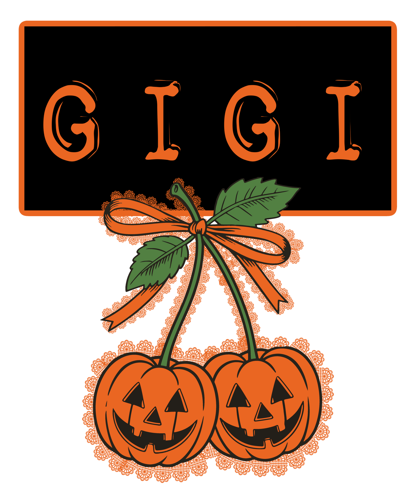 Pumpkin Bow - Mamaw, KK, WahWah, Mini, Yaya, Gigi, Mimi, Grandma, SIssy, Auntie, Wifey, Titi, Nana, Bonus Mama, Mama