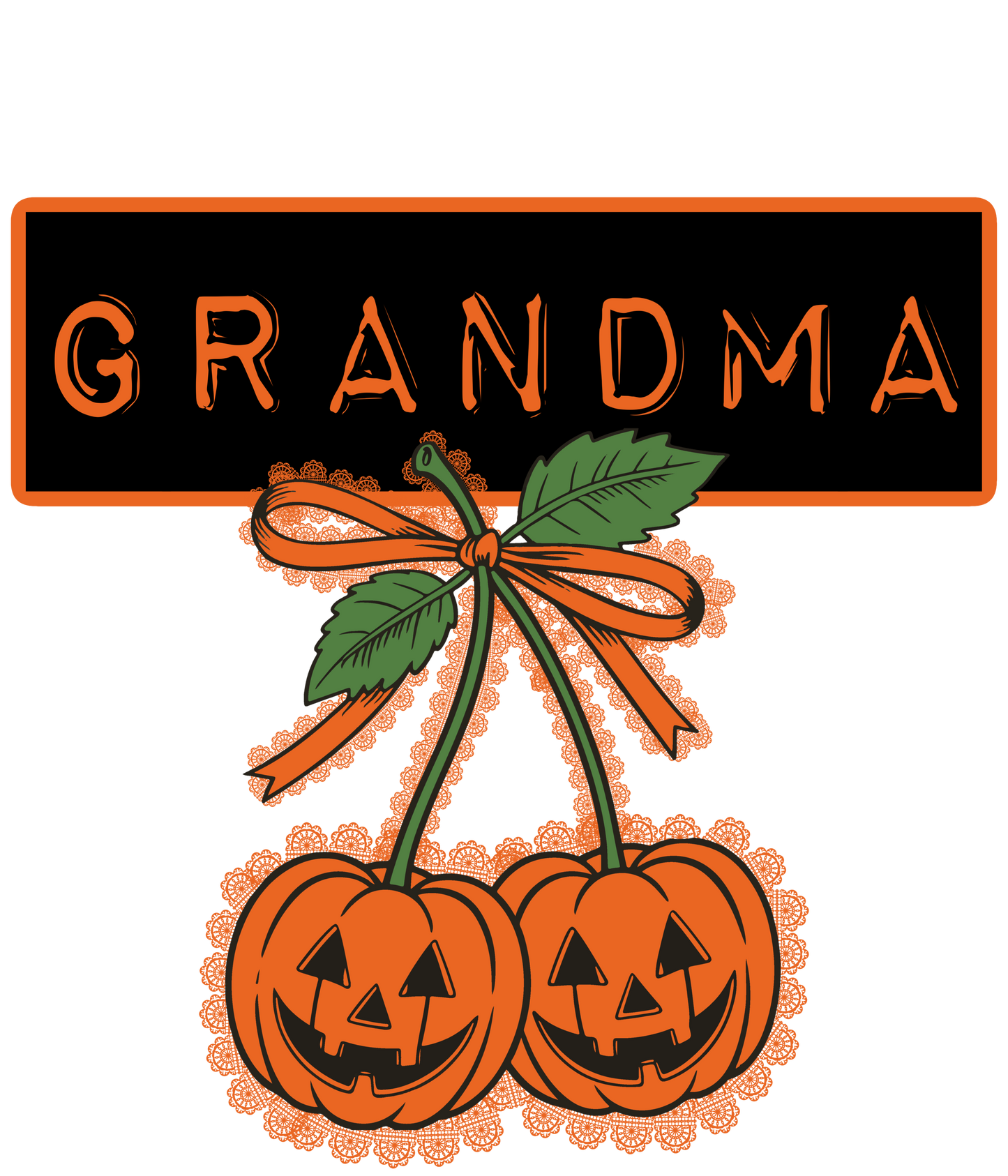Pumpkin Bow - Mamaw, KK, WahWah, Mini, Yaya, Gigi, Mimi, Grandma, SIssy, Auntie, Wifey, Titi, Nana, Bonus Mama, Mama