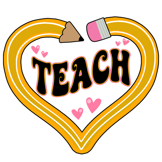 Teach - Pencil Heart