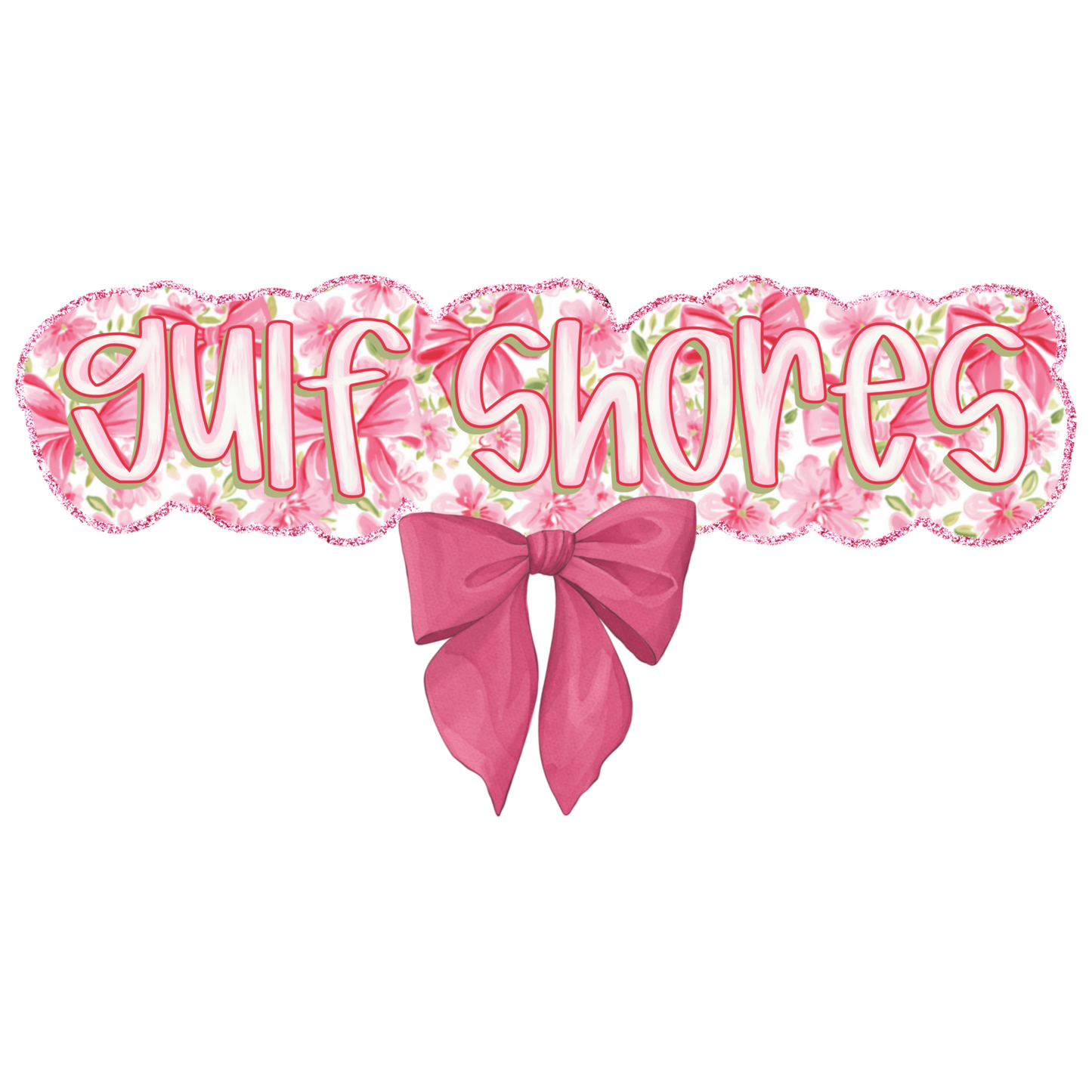 Gulf Shores Alabama - Pink Bow