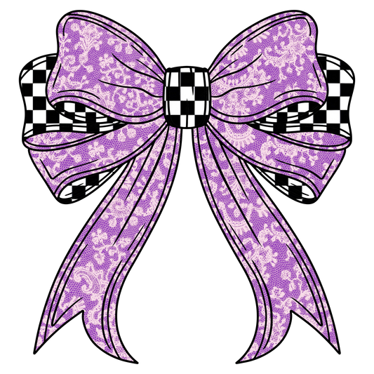 Purple Lace Bow