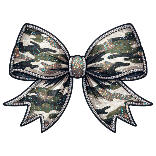Camo Bow - DTF Transfer