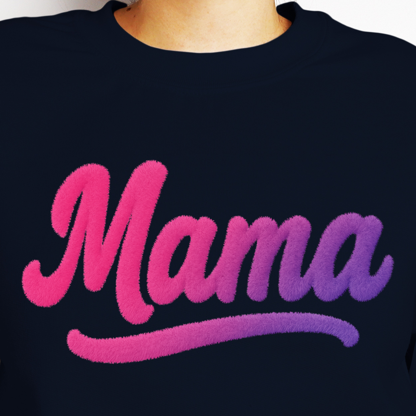 Pink and Purple Fuzzy Mama, Nana, Mimi, Omi