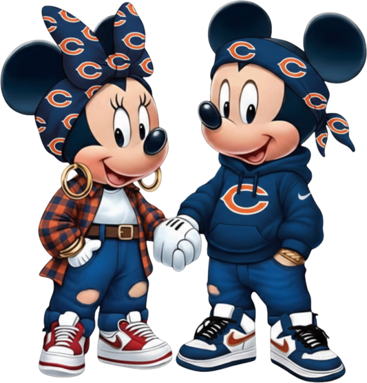 Mickey & Minnie Chicago Bears