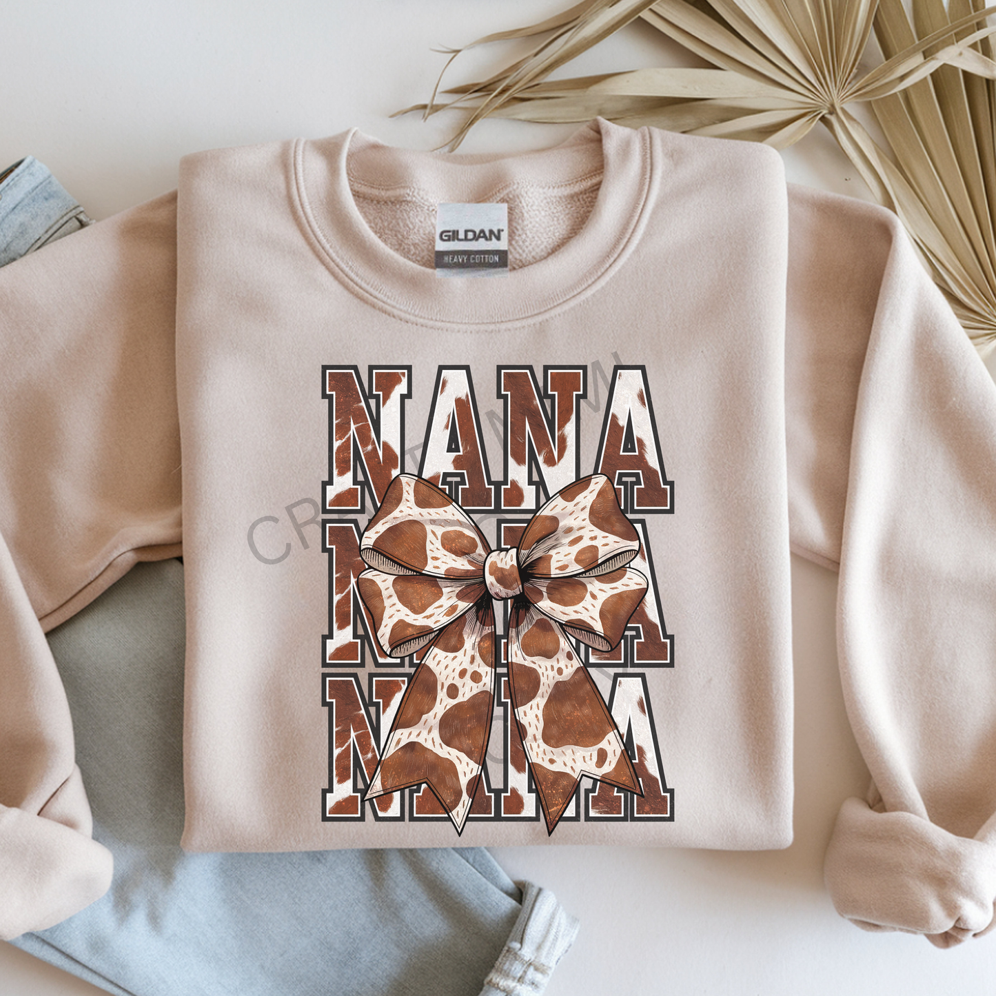 Nana - Brown Cow Print