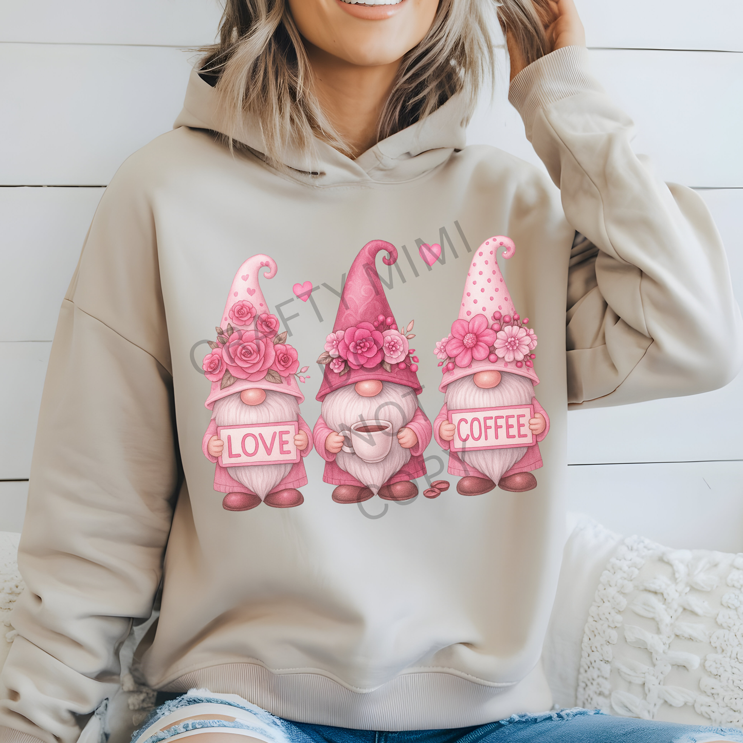 Pink Gnomes Love Coffee