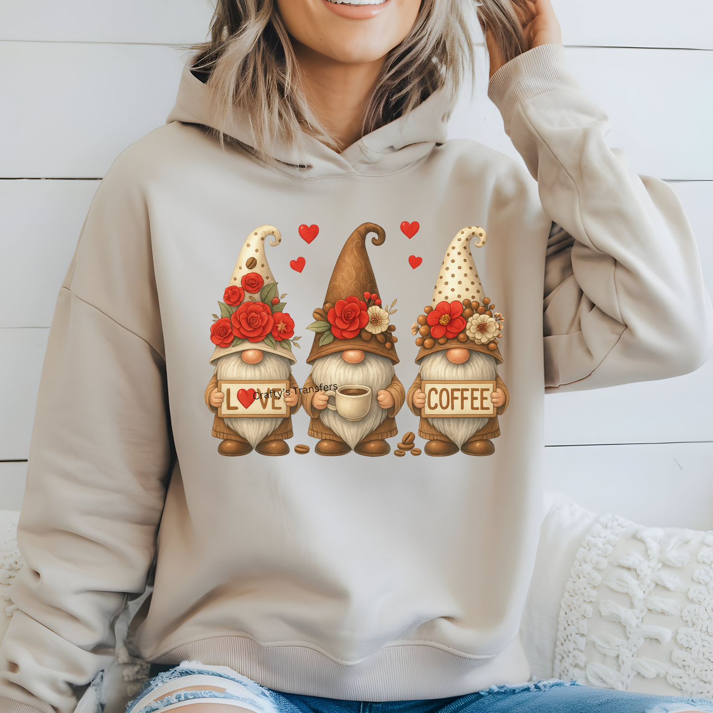 Love Coffee Gnomes - Red and Brown Tones
