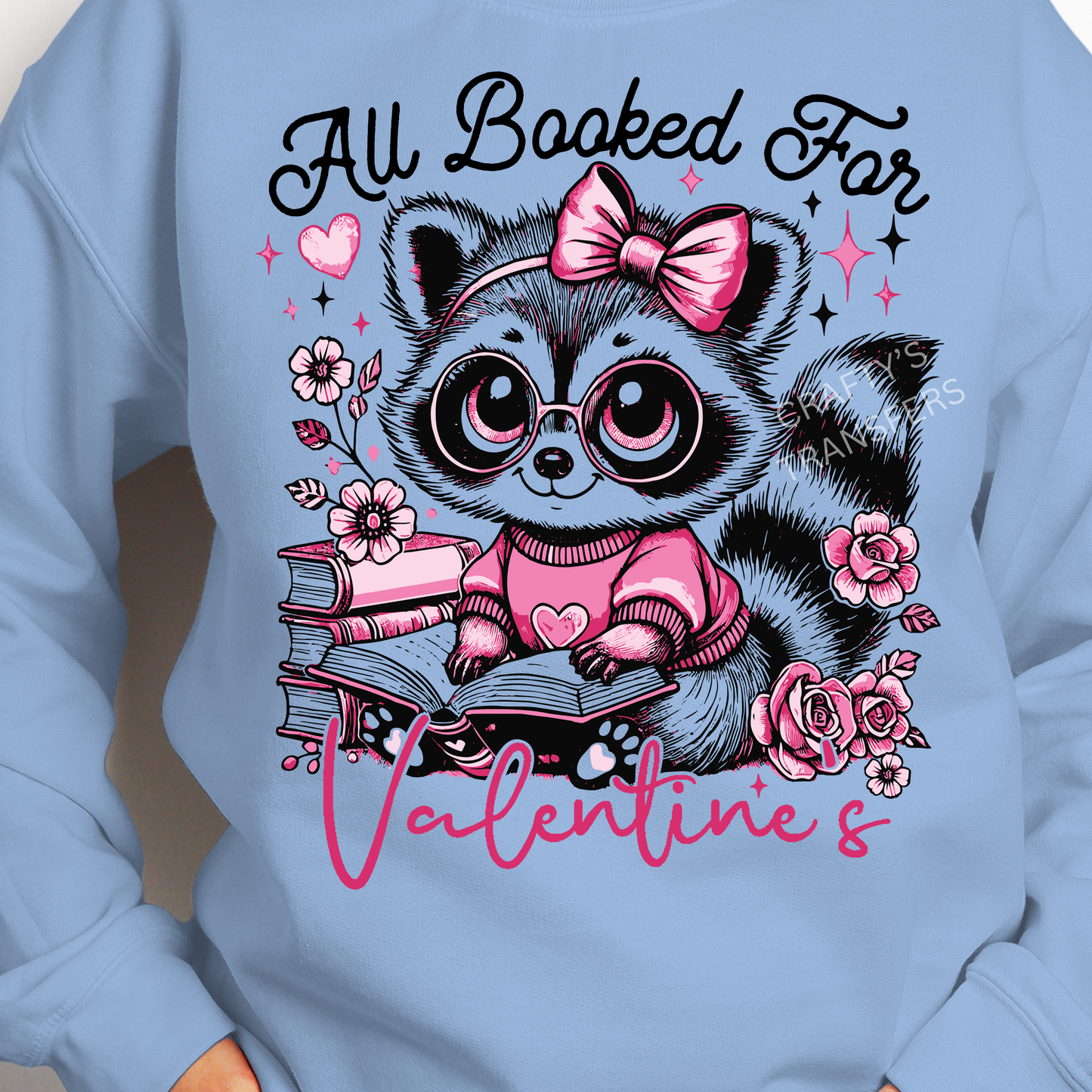 All Booked For Valentines Day Cute Raccoon Valentine