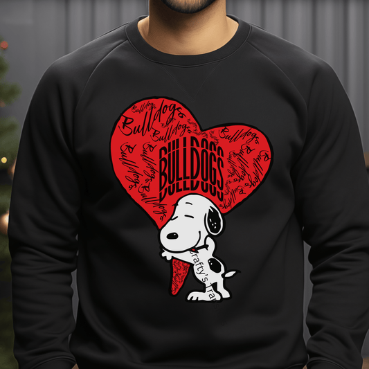 Georgia Bulldogs Snoopy Heart