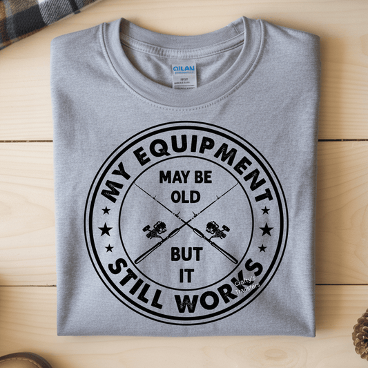 Vintage Equipment Style DTF Transfer | Distressed Minimal Heat Transfer for Shirts & Hoodies