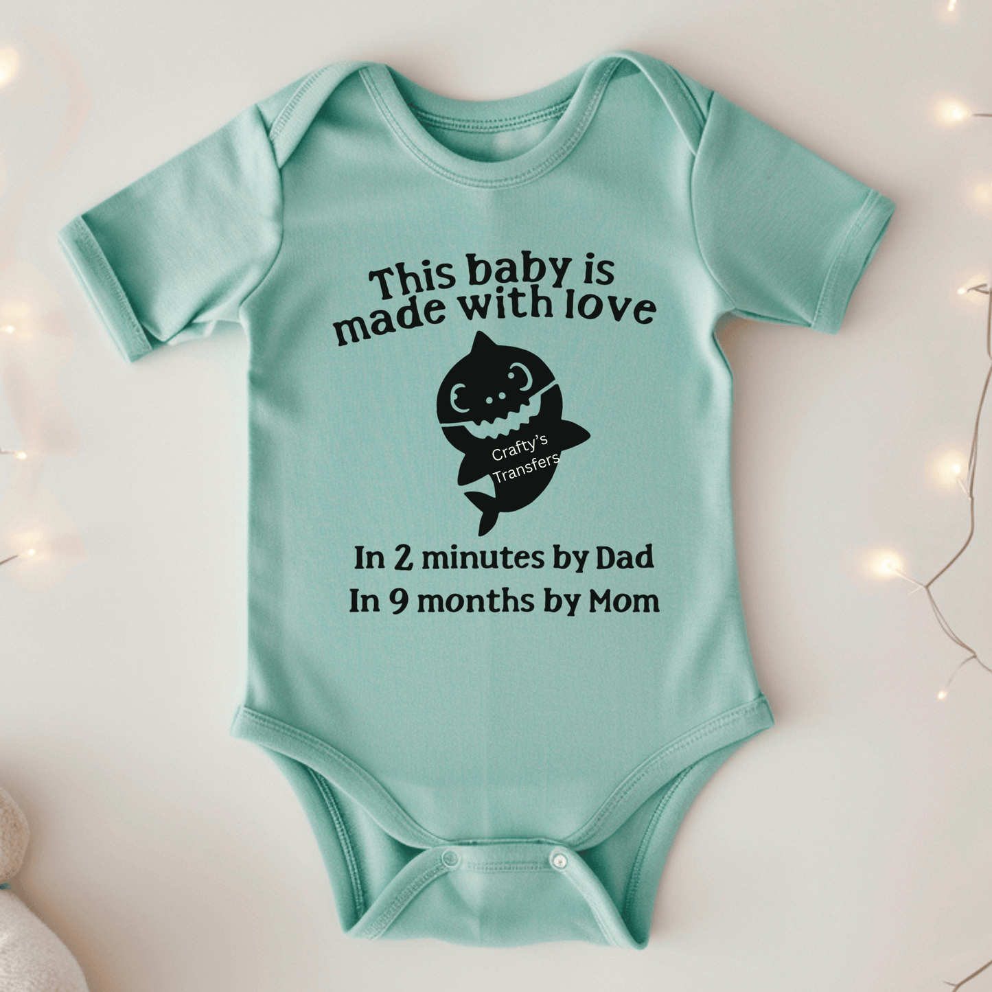 Baby Love DTF Transfer | Minimalist Mama Heat Press Design | Soft Modern Apparel Graphic