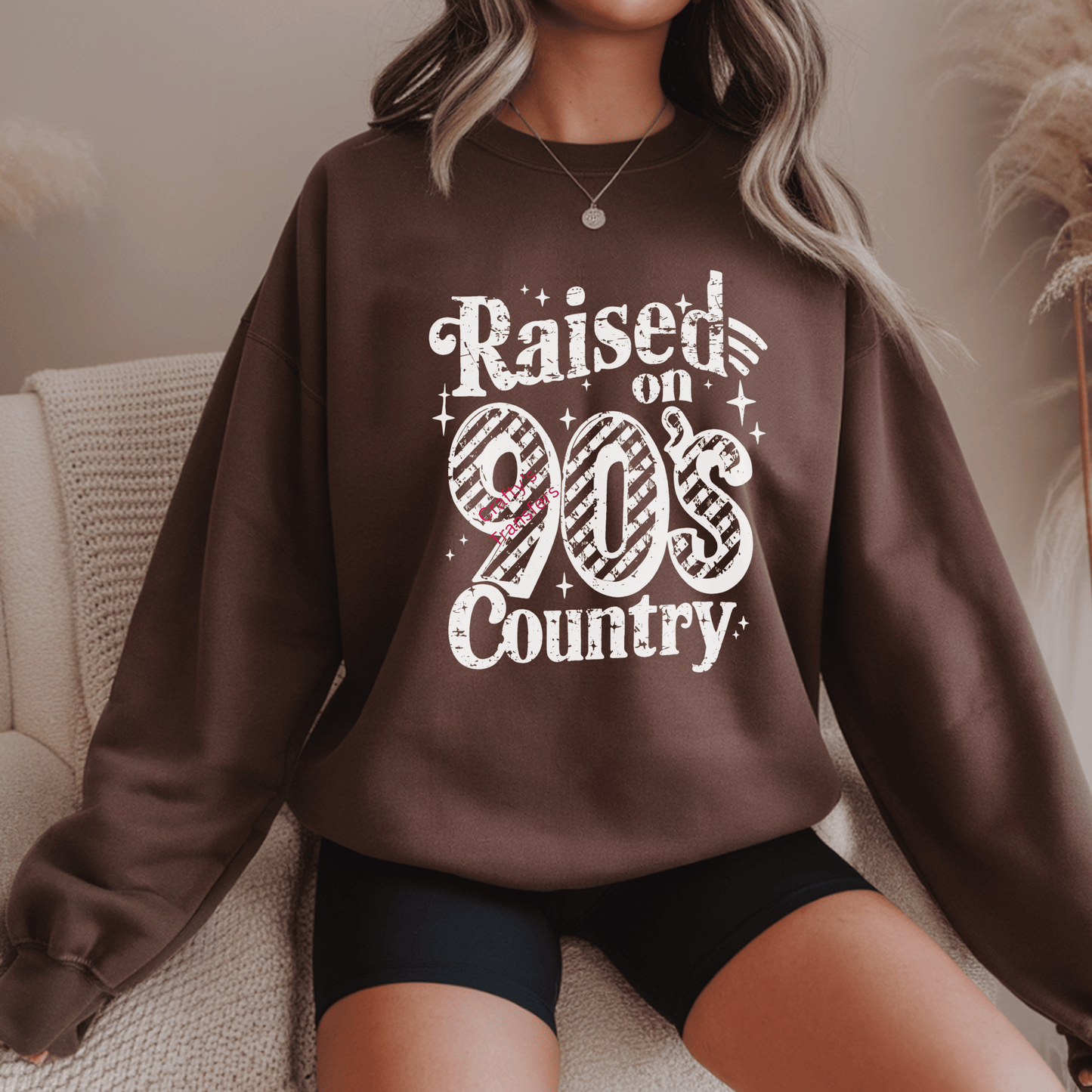 Raised on 90s Country DTF Transfer | Retro Country Music Shirt Heat Transfer | Western Vintage Tee Design