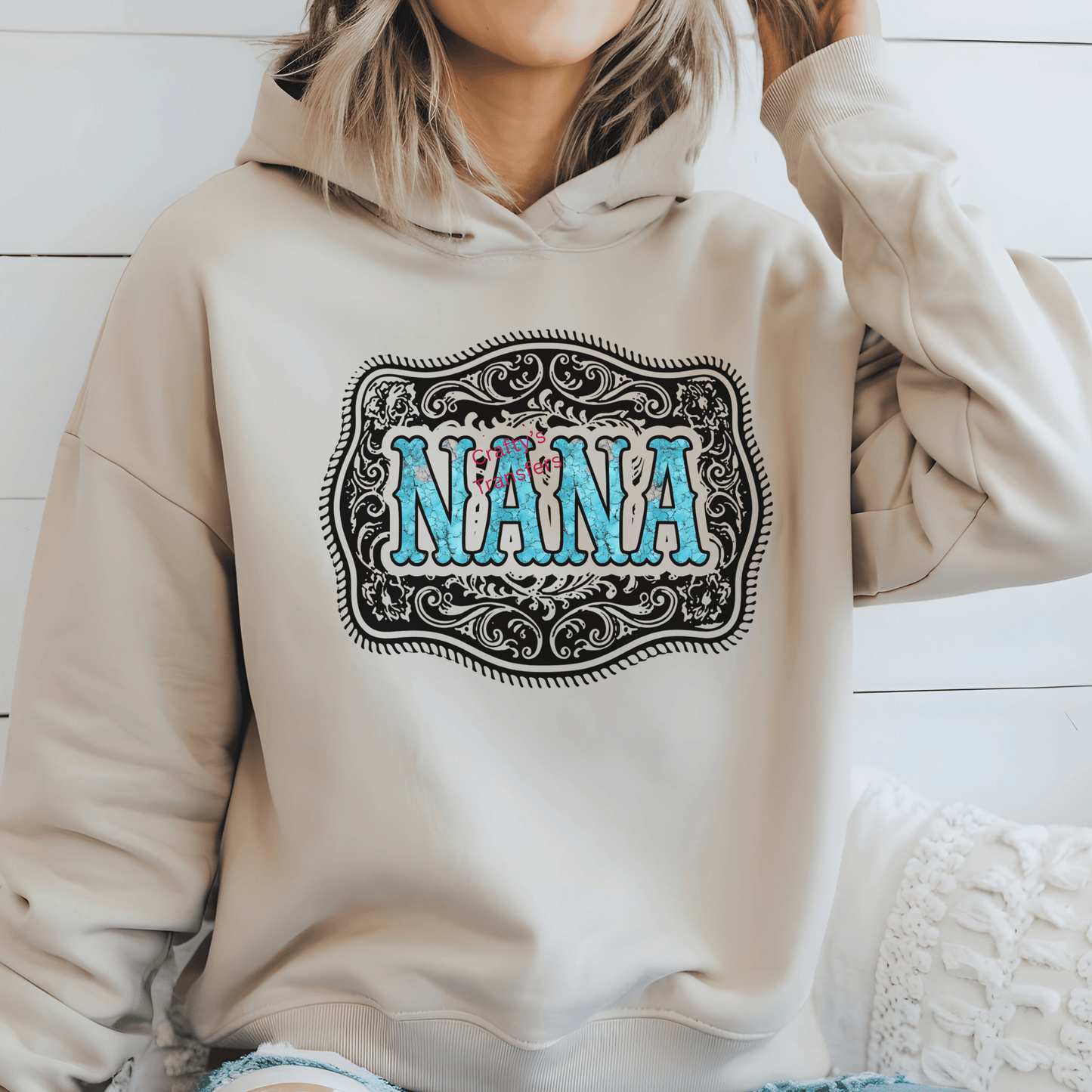 Teal Western Belt Mama DTF Transfer | Turquoise Cowgirl Mama Shirt Heat Transfer | Western Mom Graphic | Nana