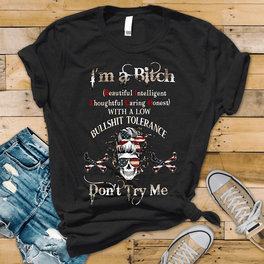 Don’t Try Me DTF Shirt Transfer | Funny Attitude Graphic | Bold Statement Heat Transfer