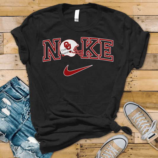Sooners Swish DTF Shirt Transfer | Oklahoma Football Inspired Game Day Heat Press Design