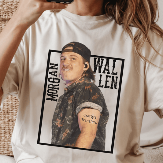 Country Music Concert Fan Art DTF Shirt Transfer | Modern Country Singer Inspired Heat Press Design