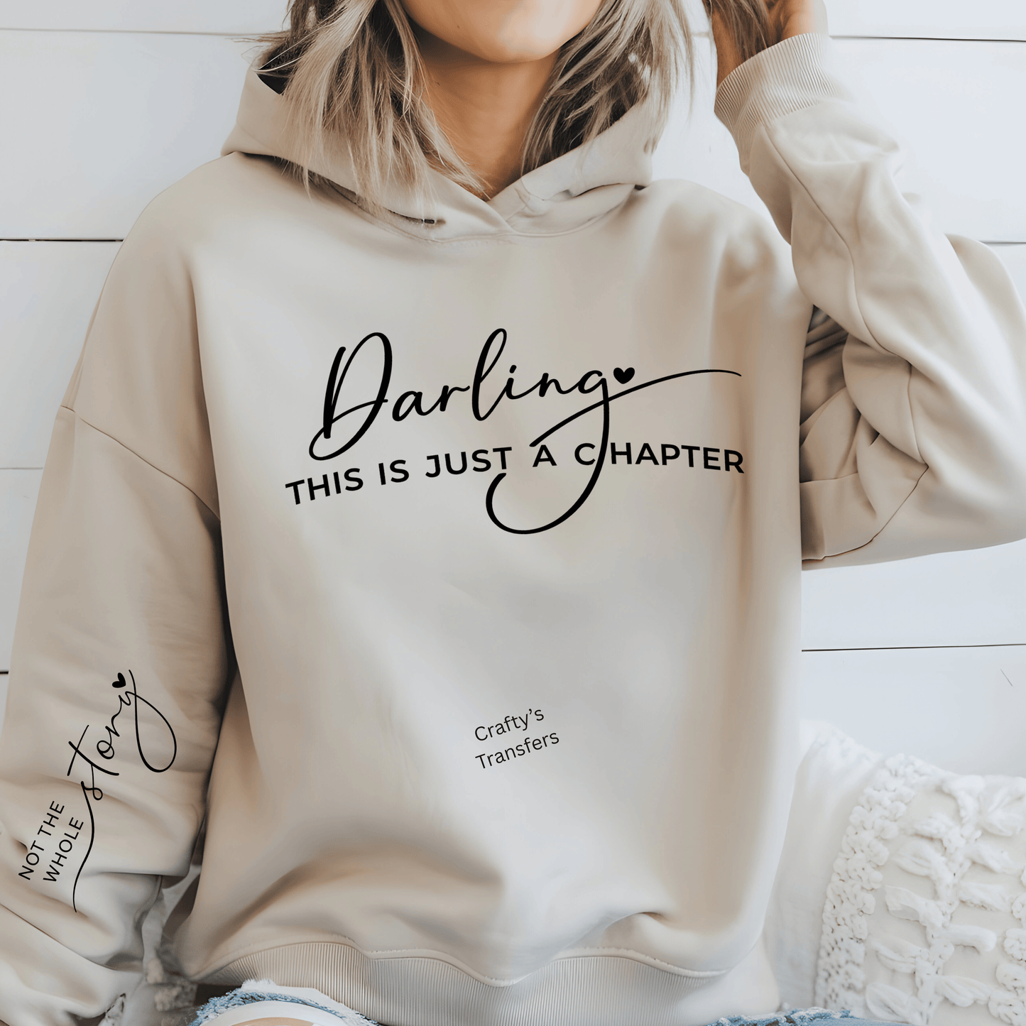Darling This Is Just a Chapter DTF Transfer | Inspirational Quote Shirt Design | Motivational Script Heat Transfer