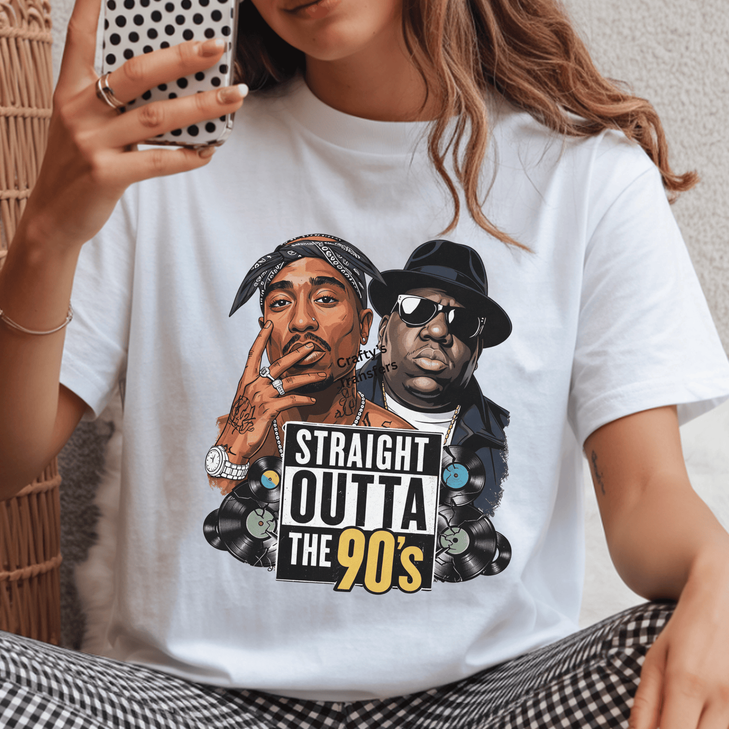 Straight Outta the 90s DTF Transfer – Retro Hip Hop Parody Shirt Transfer – 90s Music Heat Press Design