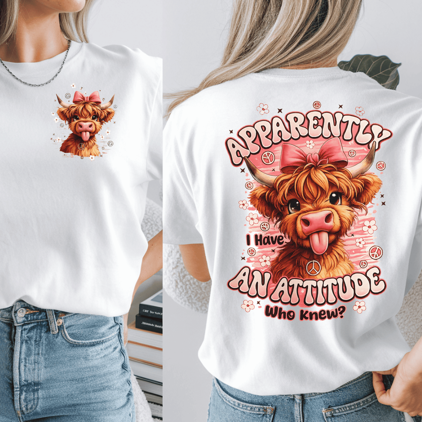 Apparently I Have An Attitude | Highland Cow Design