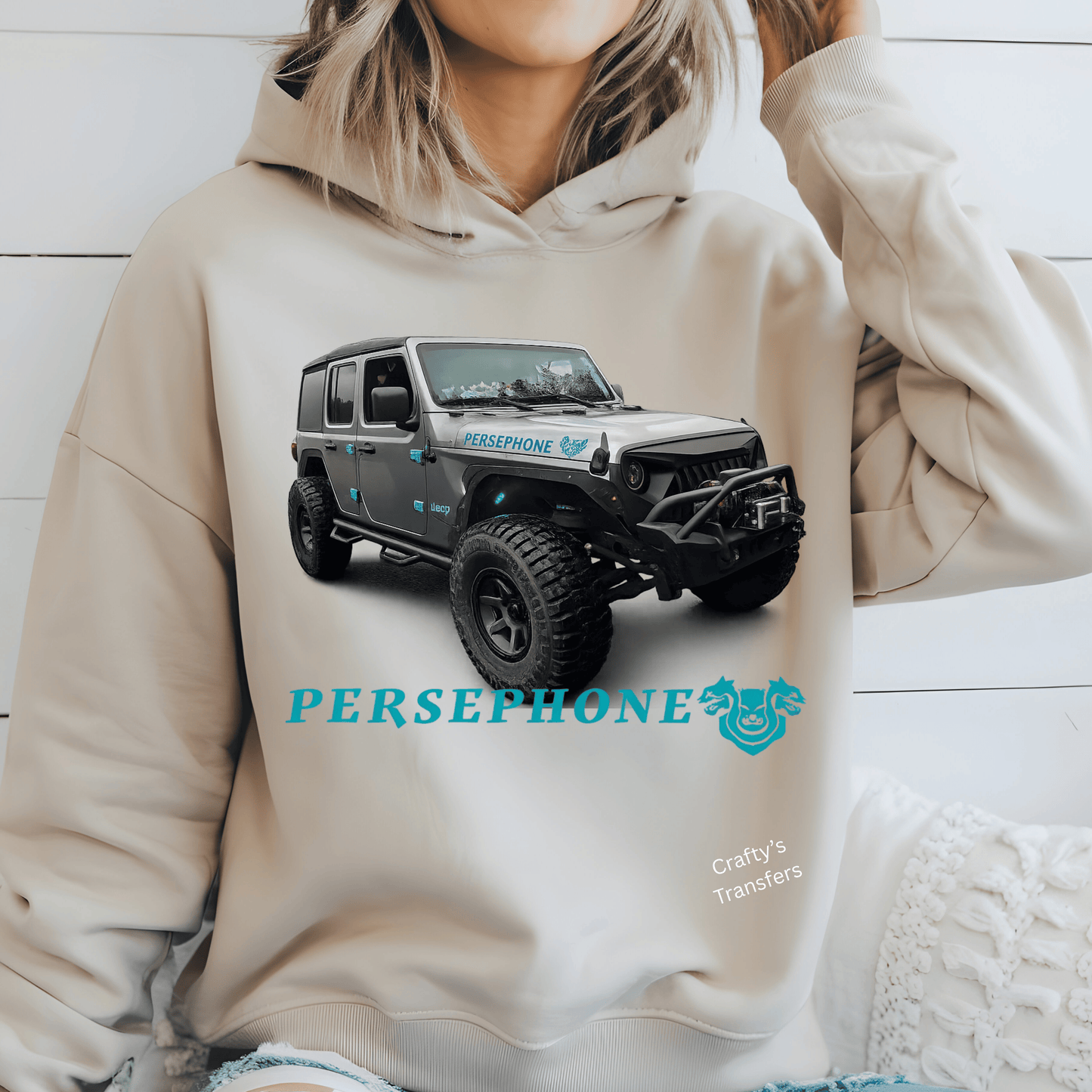 Custom Jeep Name DTF Transfer | Off-Road 4x4 Vehicle Graphic | Personalized Jeep Heat Transfer Design