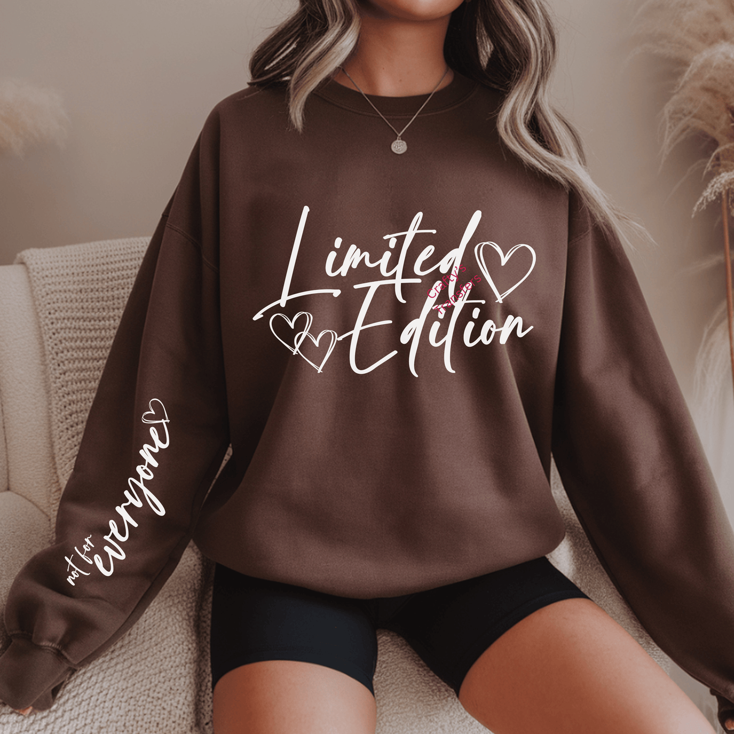 Limited Edition Heart DTF Transfer | Trendy Valentine Shirt Transfer | Boutique Script Love Design