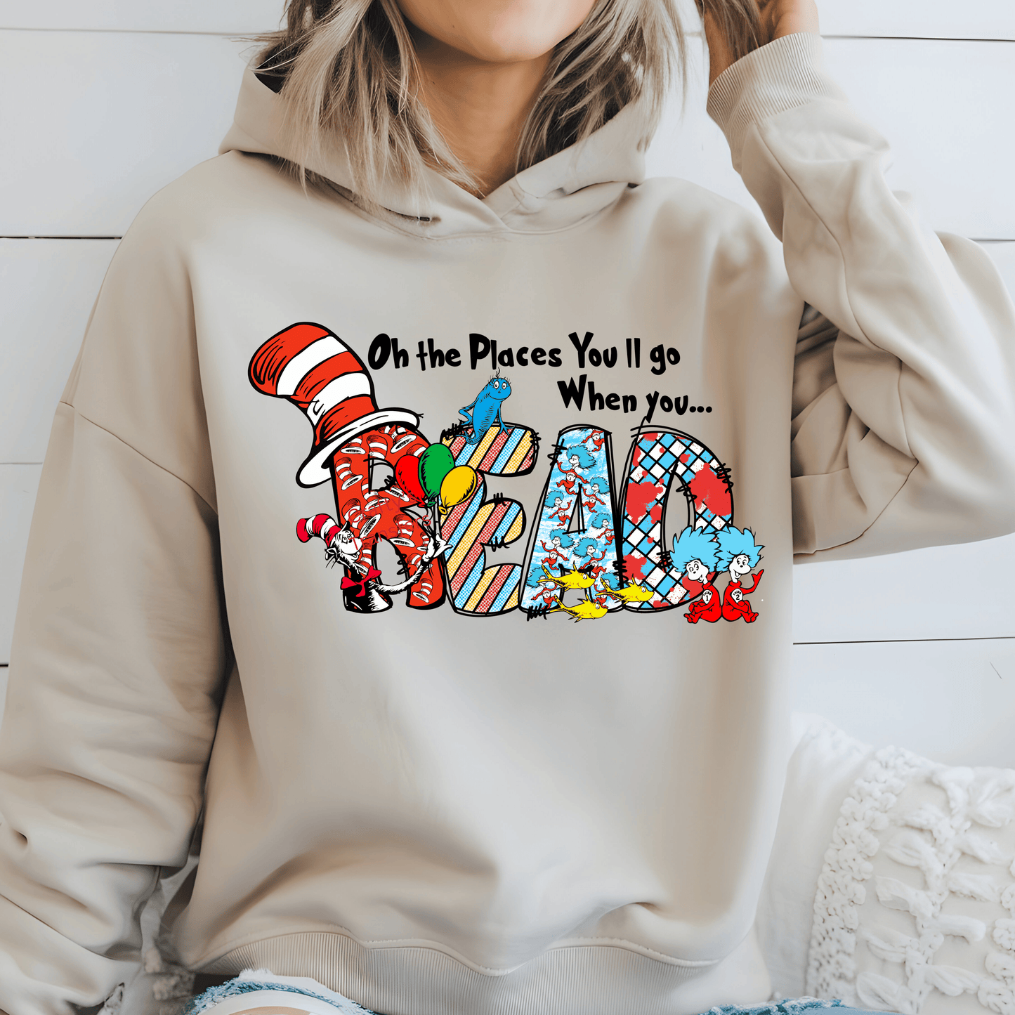Whimsical Storybook Cat Alphabet DTF Transfer – Colorful Classroom Letter Design – Teacher Reading Shirt Transfer – Kids Book Theme Heat Press