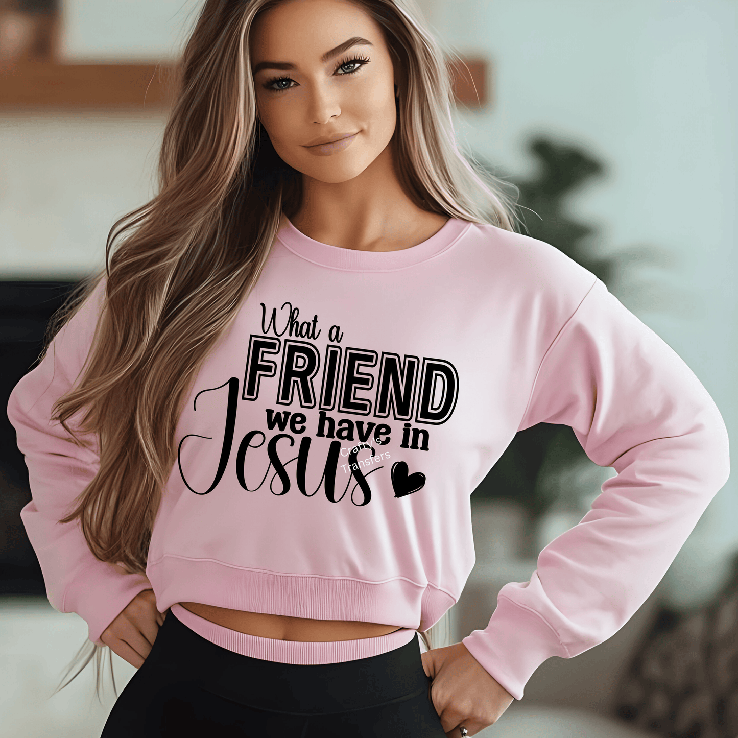 What a Friend We Have in Jesus DTF Transfer | Christian Faith Shirt Transfer | Religious Inspirational Quote | Church Graphic Tee Design