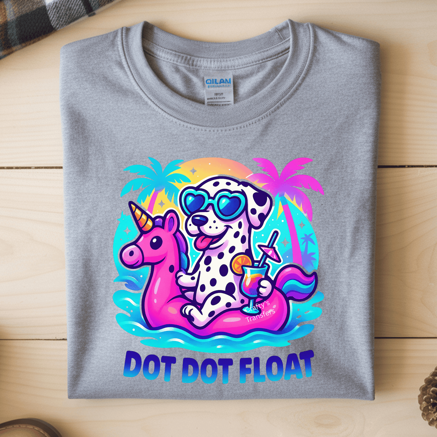 Dalmation DTF Transfer | Funny Summer Dalmation Graphic