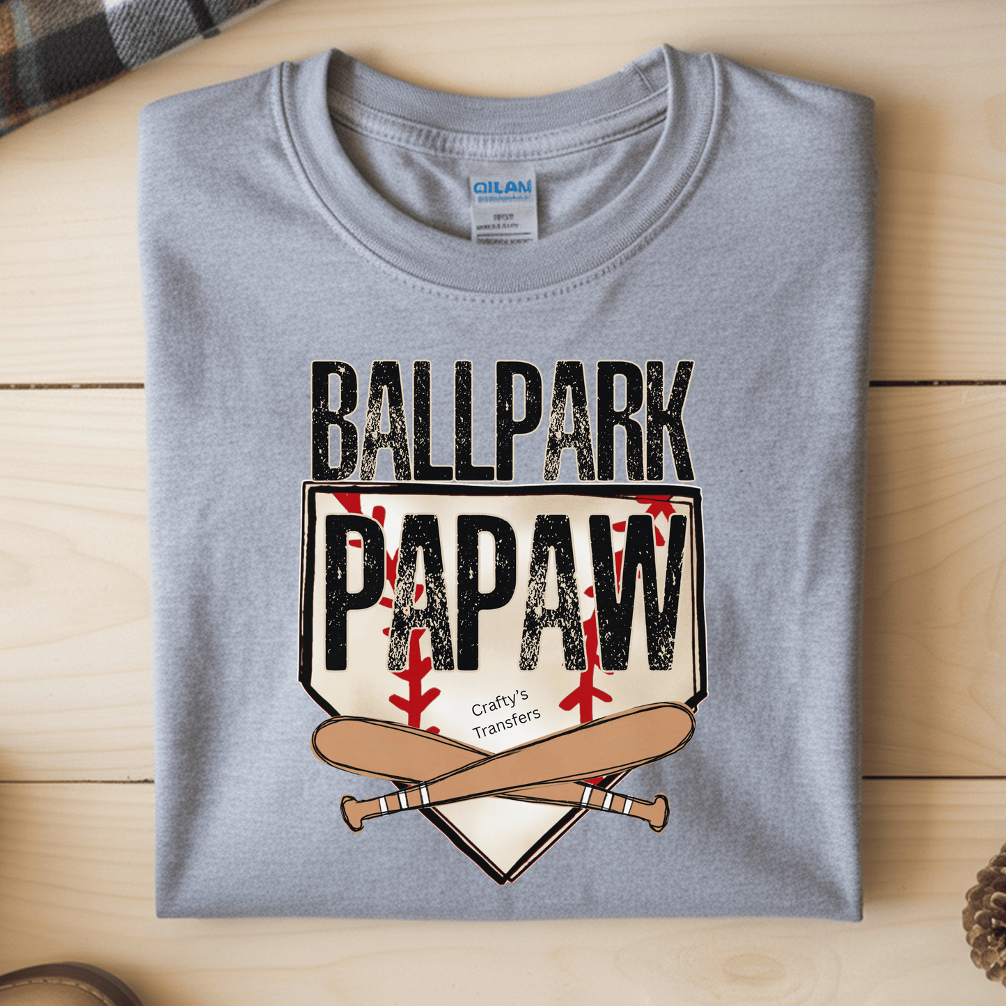 Ballpark Dad Baseball DTF Transfer | Vintage Baseball Dad Shirt Transfer | Sports Dad Heat Press Transfer