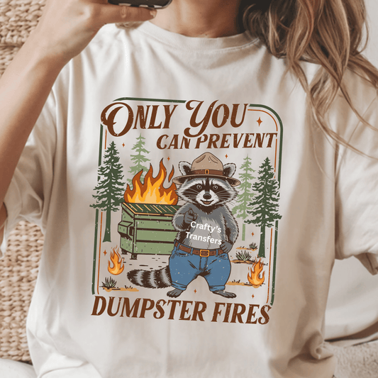 Funny Dumpster Raccoon | Only You Can Prevent Dumpster Fires