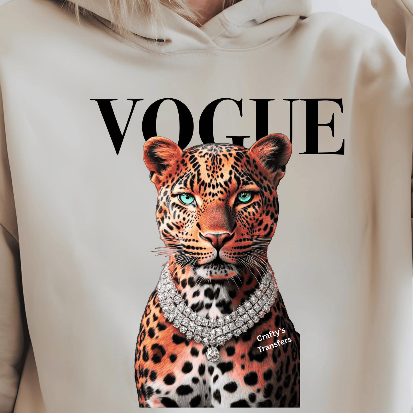 Leopard Magazine | Fashion Leopard Graphic | Glam Leopard | Trendy Fashion DTF Transfer