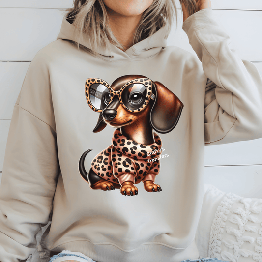 Boujee Weiner Dog | Cheetah Print