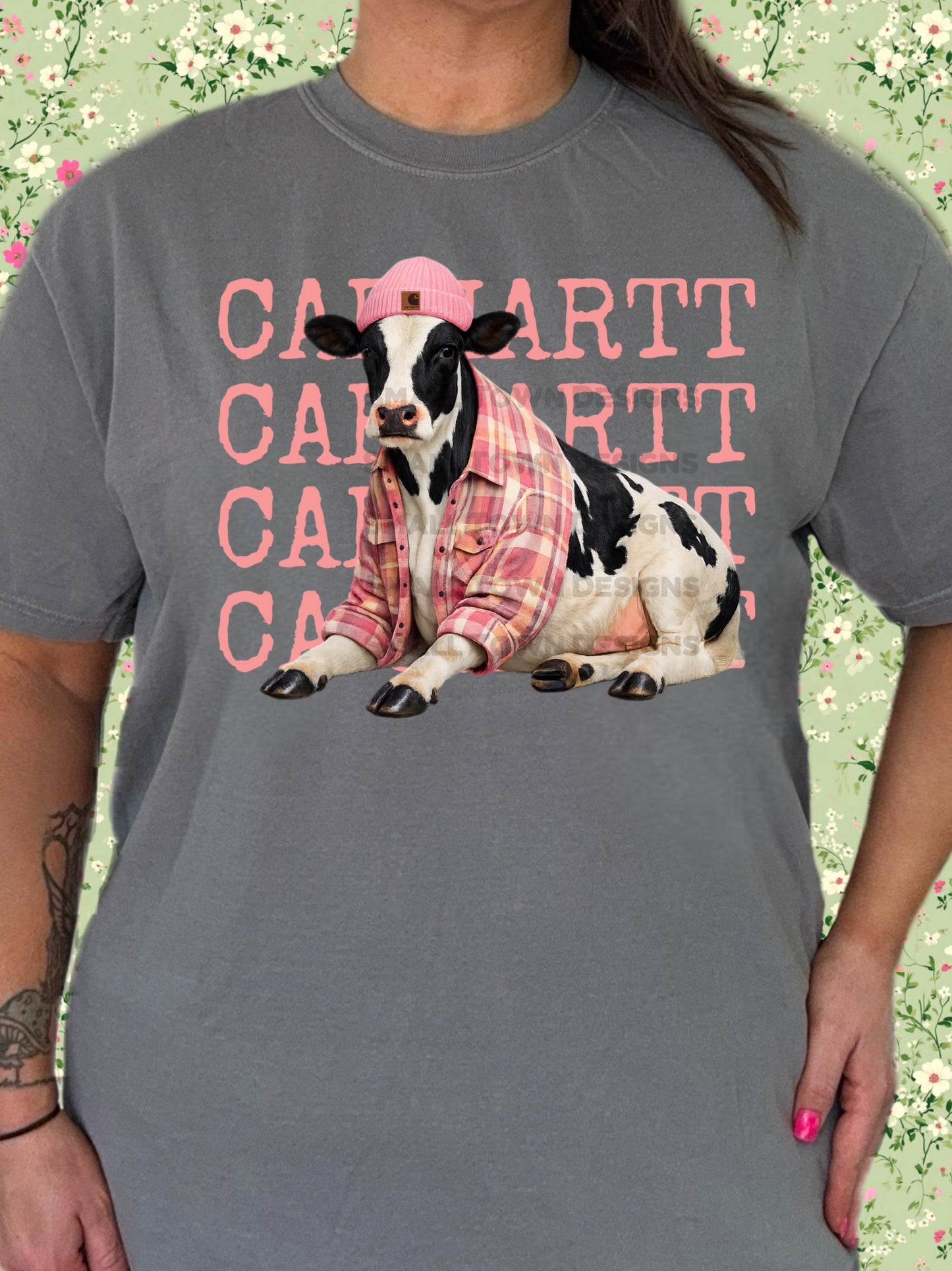 Cattle Cattle Cattle Funny Cowgirl DTF Transfer | Trendy Farm Cow Graphic Tee Design | Western Boutique Heat Press Transfer