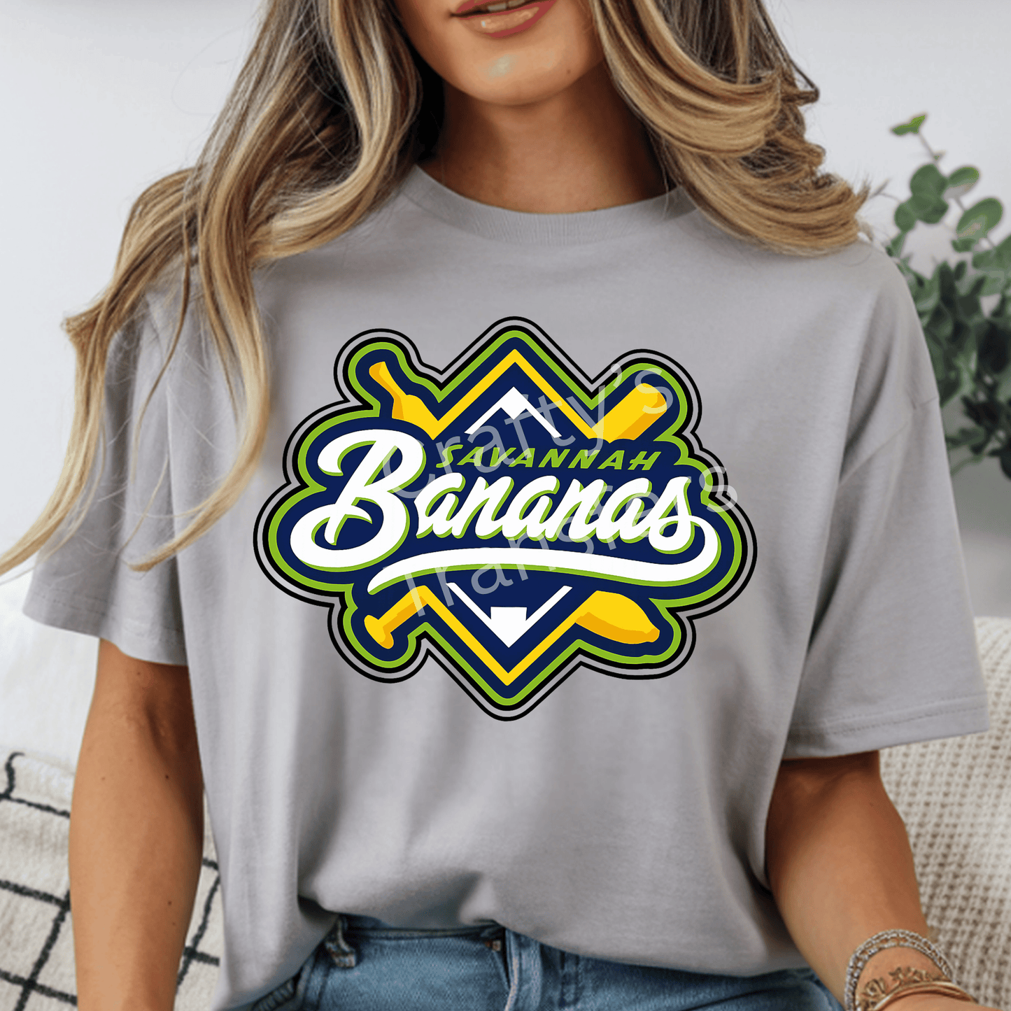 Savannah Bananas Baseball DTF Transfer | Banana Ball Graphic Transfer | Funny Baseball Fan Shirt Transfer | Heat Press Transfer for T-Shirts
