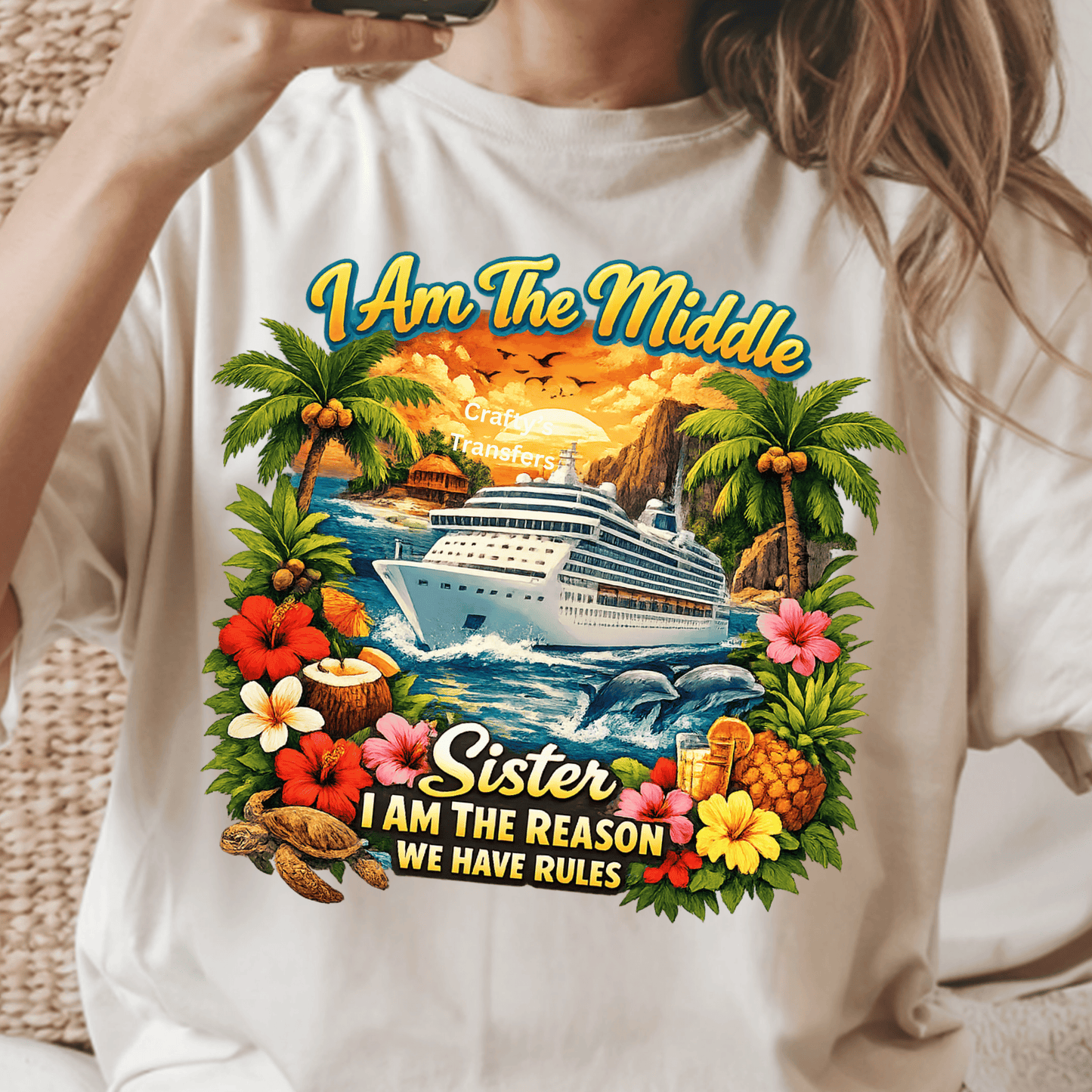Sister Cruise Shirts - Oldest, Middle, Baby
